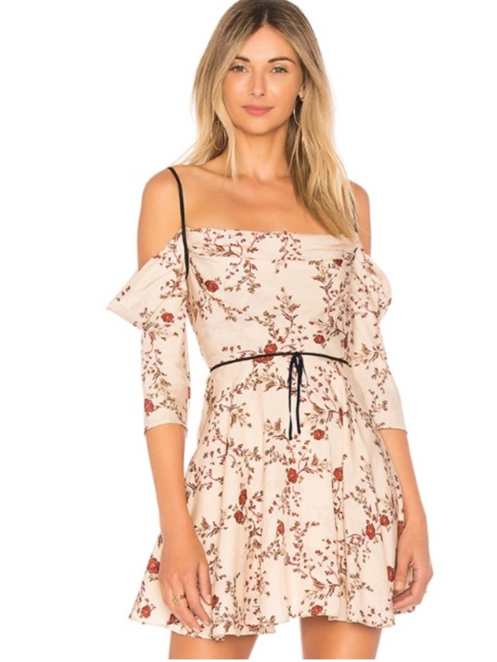 NWOT Lovers + Friends Cindy Fall Floral Off-Shoulder Dress RARE